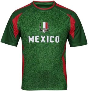 DIBEI Mexico 2026 World Cup Fan Soccer Jersey (Mexico, X-Large)