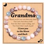 Lanqueen Grandma Bracelet Christmas Gifts Grandma Gifts, Best Grandma Christmas Mothers Day Birthday Gifts Nana Grandma Presents Bracelet Gifts for Grandma Grandmother from Granddaughter