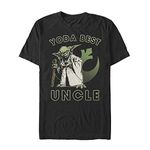 STAR WARS Men's Yoda Best Uncle T-Shirt - Black - Large