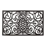 DII Rubber Doormats Collection All Weather, 18x30, Pineapple Scroll