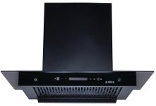 Elica 75cm 1500 m3/hr BLDC Filterless Autoclean Kitchen Chimney | 15 Years Motor and 5 Years Comprehensive Warranty | FLAT FL 750 BLDC HAC LTW MS NERO | Black | 9 Speed Touch Control + Motion Sensor