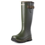 ARIAT Mens Burford Insulated Boots Boot Olive Green - Lightweight Waterproof Sprayproof - Leather trimmed top Footwear UK Size - UK 8.5