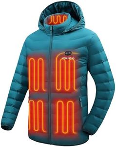 Venustas Unisex Dual-Control Heated Jacket, Water-resistant Heated Coat for Women and Men with Battery Included
