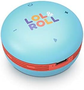 LOL&Roll Pop Kids Speaker (Bluetooth® 5.0 Wireless Technology, Music Share, Volume Control, 5W) - Blue