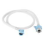 LG 1.25 Meter Flexible Washing Machine Inlet Hose water pipe, with Tap adaptor Connector for Top & Front Load Fully Automatic Washing Machine (Part Code AAA77944201)