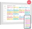 Skyzoo 15.6-Inch Digital Calendar – Schedule, Chore Chart, Meal Planner, Task Rewards System, Family Photo Display, Syncs with Online Calendars, Horizontal, Vertical & Wall-Mount