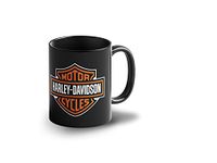 Lightning Hammerz Harley Davidson Motorcycles Coffee Mug with Print | Bike Printed Mugs | Gift for Bikers, Riders | 330ml, Microwave & Dishwasher Safe