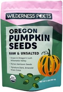 Wilderness Poets Oregon Pumpkin Seeds - Organic, Heirloom, Raw - No Shells, No Salt, Bulk Size (32 Ounce - 2 Pound)