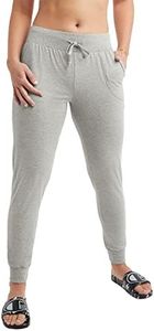 Champion Women's Joggers, Lightweight Lounge, Comfortable Jersey Lounge Pants for Women, 29, Oxford Gray, Small