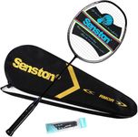 Senston N80 Badminton Racket, Badminton Racket Carbon-Fiber Badminton Racquet, Single Professional Badminton Racket with Grip