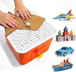 Cardboard Cutter for Kids Ages 5+ with Waste Collection – Cardboard Cutting Tool, Educational Toy, Safe No Sharp Blades, Cuts 4mm Thick Cardboard, Comes with 10 Patterned Practice Sheets