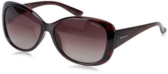 Polaroid Women's P8317 0bm Sunglasses, Havana/Brown Shaded Polarized, 58 UK