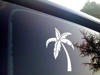 ViaVinyl Palm Tree Decal Sticker for car and Truck Windows, Yeti Tumbler Cups, MacBook and laptops, Cell Phones, Crafting and More!