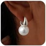 CHSKY Pearl Earrings for Women, 925