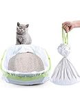 PETOCAT Cat Litter Liners, Heavy Duty Giant Sifting Cat Pan Liners Jumbo Drawstring Extra-Thick Kitty Litter Box Bag (X-Large, 15 Liners)