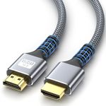 looyotul 4k Hdmi Cable 5m Ultra High Speed HDMI 2.0 Cable 4K@60HZ 3D ARC Gold Plated Connector Ethernet Audio Video Return HDMI Cord for UHD TV Monitor Laptop Xbox PS4/PS5 ect.(Silvery)