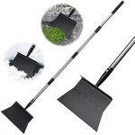 Sayene Snow Shovel Ice Chopper for Sidewalk Driveway Steel Ice Scraper Garden Shovel Flat Shovel with Adjustable Long Handle