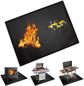 BAKEWAY Under Grill Mats for Outdoor Blackstone Griddle - 36 X 48 inch Easy to Clean Reusable Grill Mat for Deck and Patio, Indoor Fireplace Mat Fire Pit Mat, Fireproof, Waterproof and Oil Proof