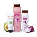 Naturali Hair Fall Arrest Shampoo + Hair Fall Arrest Conditioner + Daily Purifying Face Wash | Reduces Hairfall | Strengthens & Conditions Hair | Reduces Acne & Breakouts | 370ml+180ml+100ml