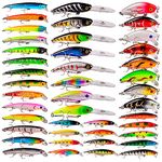 Baikalbass Fishing Lures Tackle Kits Hard Baits Minnow Pencil Vib Crankbaits Topwater Floating Assorted Sets (006-43Pcs)