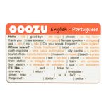 ooozu Portuguese Language Card | Lightweight Credit Card-Sized Portuguese Phrasebook Alternative | Essential Words and Phrases for Holidays and Travel to Portugal, Lisbon, Madeira