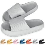 Pillow Slides Slippers for Women Men Cloud Cushion Slides Slipper Cloud Ultra-Soft Air Slippers EVA Non-Slip Open Toe Cushion Slide Sandals Unisex Shower Bath Pool Summer Slide for Indoor Outdoor