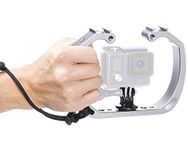 Movo GB-U70 Underwater Diving Rig with Cold Shoe Mounts & Wrist Strap Compatible with GoPro HERO. HERO3, HERO4, HERO5, HERO6, HERO7 and other Waterproof Action Cams