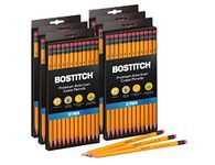 Bostitch Premium #2 Pencils, American Cedar Wood, Pre-Sharpened, HB Graphite, 72-Pack