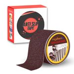 royalkart Premium Anti-Skid |Anti-Slip Tape For Stairs High Traction Abrasive Tape for Slippery Floors, Staircase, Ramps, Indoor, Outdoor, 5Metre x 50MM (Brown)