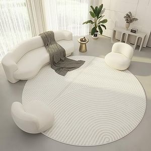 Modern Geometric Round Rug Irregular Line Carpet Deco Boho Carpet For Bedroom Living Room Home Decoration (Color : C, Size : 160cm)