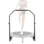 TOBWOLF Rebounder Handle Bar Accessory for 40" Round Fitness Trampolines, Cushy Foam Handles,Only Applicable to The Foot Tube Between 2.5CM/0.98IN Diameter(Trampoline Not Included)