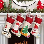 GoldFlower Christmas Stockings 4 Pa