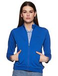 Fruit of the Loom Soft Cotton Sweatshirt for Women | Comfortable Fit | LAPIS BLUE Pack of 1