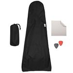 Purple HODO Guitar Dust Cover - Protects Guitar from Sun, Dust, Dirt, UV Rays and Moisture - Waterproof 420D Oxford Fabric with Silver Coating - Complete with Microfibre Cloth/Storage Bag/Guitar Picks