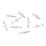 Amazon Basics Push Pins, Clear Plastic Head, Steel Point, 100-Count