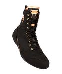 Venum Elite Boxing Shoes Black/Bronze, 9 UK