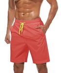 TACVASEN Swim Shorts Men Summer Beach Shorts Board Swimming Trunks Quick Dry Water Shorts Quick Dry Swimwear Boardshorts Watermelon Red