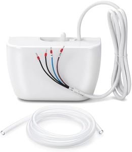 Mini Split Condensate Pump, Ultra Quiet <20 dB, Automatic Drain for Residential & Light Commercial HVAC Systems and Dehumidifiers, 65 FT Lift, 40 L/H, 110-240V, Compact Wall-Mounted, ETL Certified
