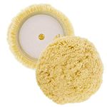 MLD Car Polishing Pad 7" Inch 180MM Polisher Waxing Buffing Pads Wool Polisher Bonnet for Car Paint Care Double-Faced Wool 100% Wool