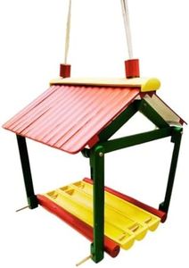 Bird Feeder | by Areva Farms | Hanging House | Hanging for Balcony Grill | Perfect for Balcony, Garden, or Outdoor Use (Set of 1)