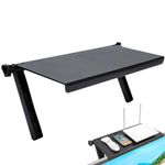 Wesoke TV Top Shelf Screen Top Storage Stand, Black Computer Monitor Top Mounting Bracket Adjustable Cable Box Mount Shelf with 13 inch/33cm Platform for Speakers, Router, Sound Bars, Game Console