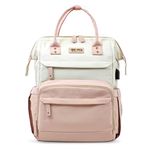 StarAndDaisy Diaper Bag/Backpacks for Mother- Maternity Bags for Baby with Multi Compartments, Stylish, Waterproof & Travel Friendly, Lightweight (Pink-Beige)