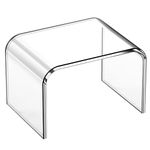 9inch Step Stool Acrylic Stool Holds up to 250LBS Bedroom Kitchen Bathroom Stepstools Small Recreational Stools