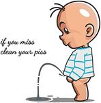 Cartoon Toilet Stickers, Child Urin