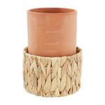 Mud Pie 48600148, Brown, Terracotta Wine Cooler Set, 7" x 4 1/2" Dia