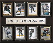 NHL Anaheim Ducks Paul Karyia 8-Card Plaque, 12 x 15-Inch