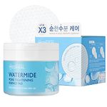 Mediheal Watermide Pore Tightening Essence Toner Pad - Pore Minimizing, Hydrating, and Exfoliating Pads, Cotton Pads Enriched with Sea Water and Ceramide for Nourishment and Hydration, 50 Sheets