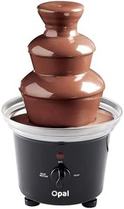 Opal Large Size Stainless Steel Chocolate Fountain 500ml Fondue Set Electric 3-Tier Machine with Hot Melting Pot Base OCF17 (OCF17)