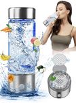 Hydrogen Water Bottle, 420ml Hydrogen Water Generator, adopts SPE and PEM Technology, Quickly Generate a Cup of Hydrogen-Rich Water in Three Minutes, for Office, Sports Hobbies, Travel and Gifts