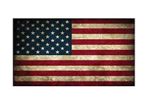Rogue River Tactical USA Flag Sticker Rustic Bumper Car Decal Gift Patriotic American Worn United States (3x5)